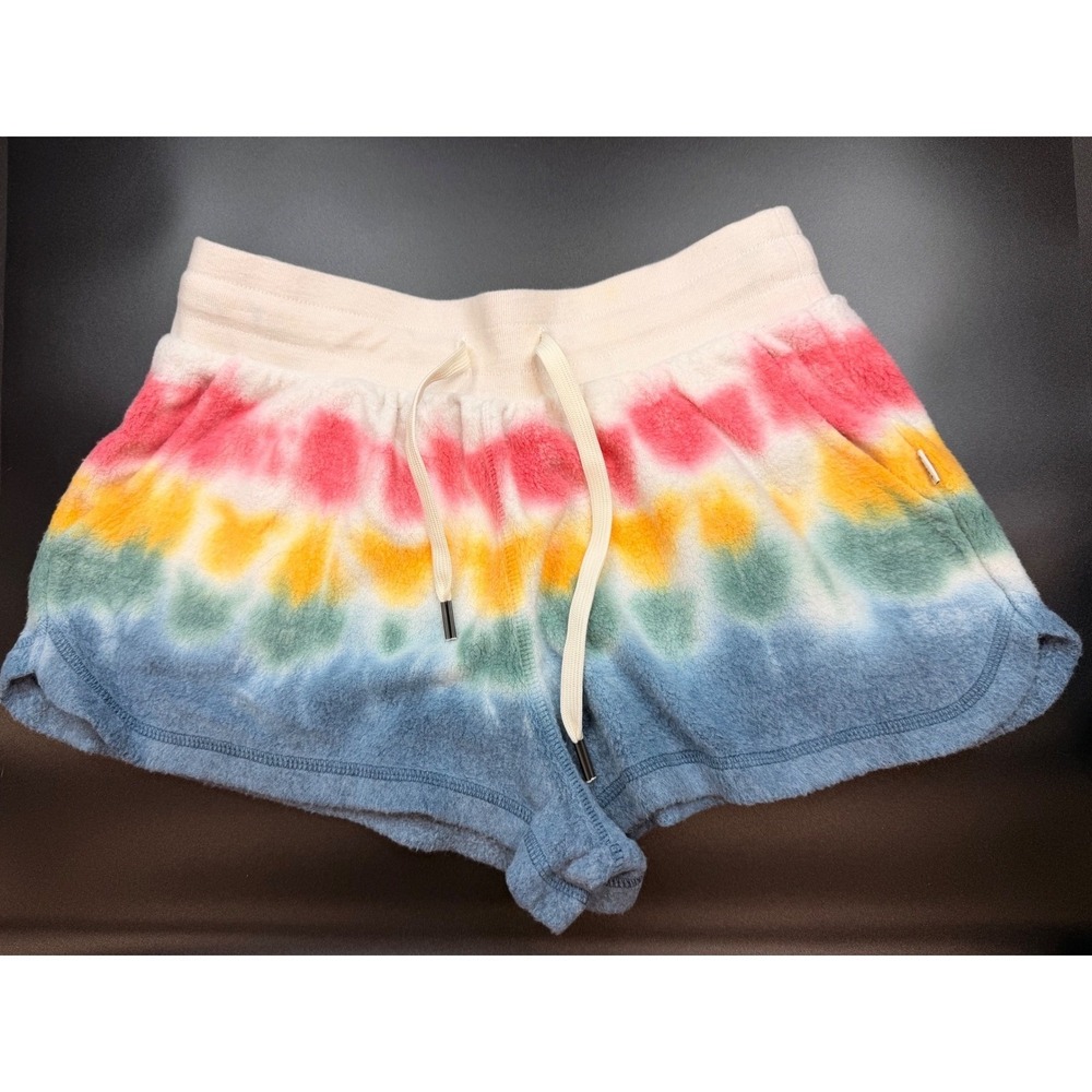 #B1 Feat Blanket Blend Shorts Sz. S Multi Tie Dye NWT Rainbow Lounge Soft - Picture 2 of 9
